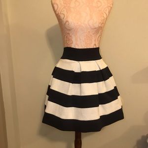 Black & White striped skirt